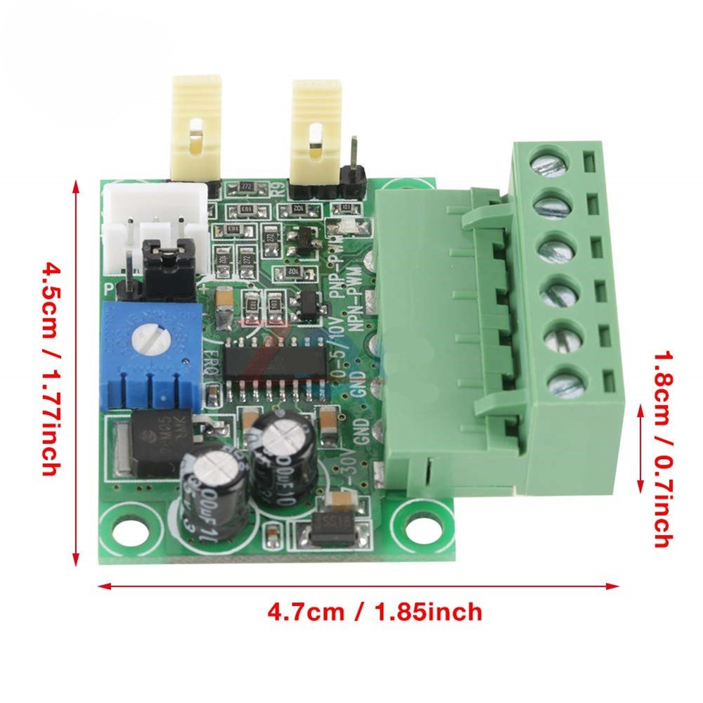DC 0-5V/0-10V to 0-100% Analog Input Voltage to PWM Signal generator PLC AD Converter Module PNP-PWM/NPN-PWM 5V 24V Level output