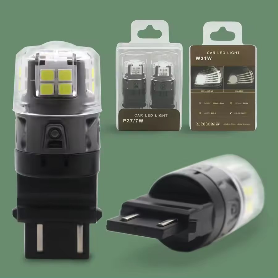 360 Degree Lighting 12V Car LED Bulb T25 S25 W21W 3157 7443 LED Lamp for Tail Light High Performance Car Parts