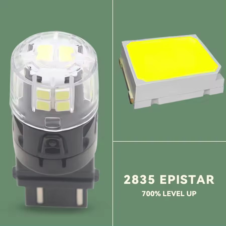 360 Degree Lighting 12V Car LED Bulb T25 S25 W21W 3157 7443 LED Lamp for Tail Light High Performance Car Parts