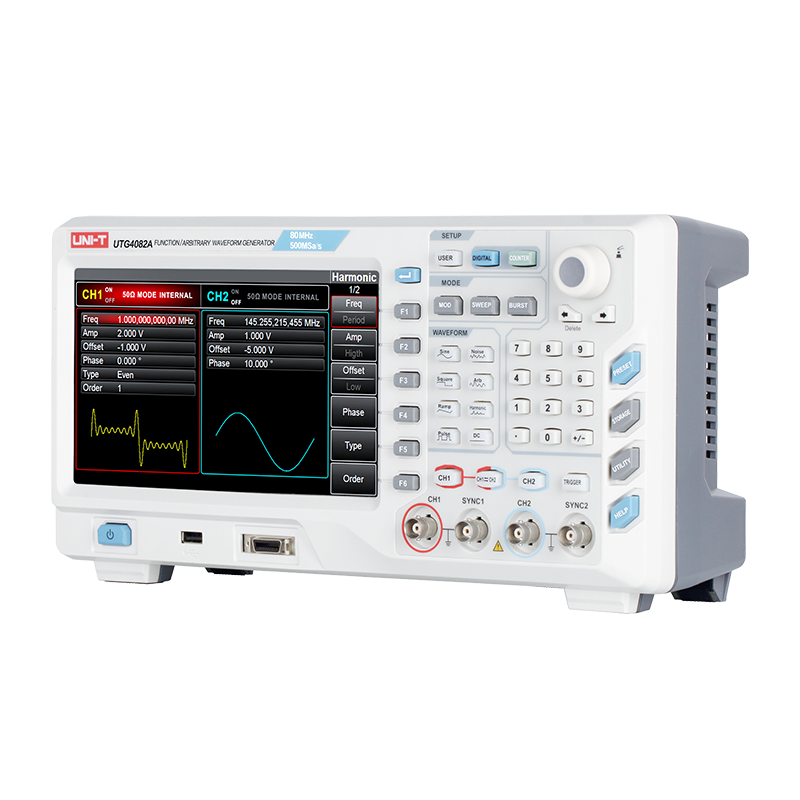 UNI-T UTG4082A Digital Modulation Signal Generator 80mhz Arbitrary Waveform Function Signal Generator Dual-Channel Pulse Wave