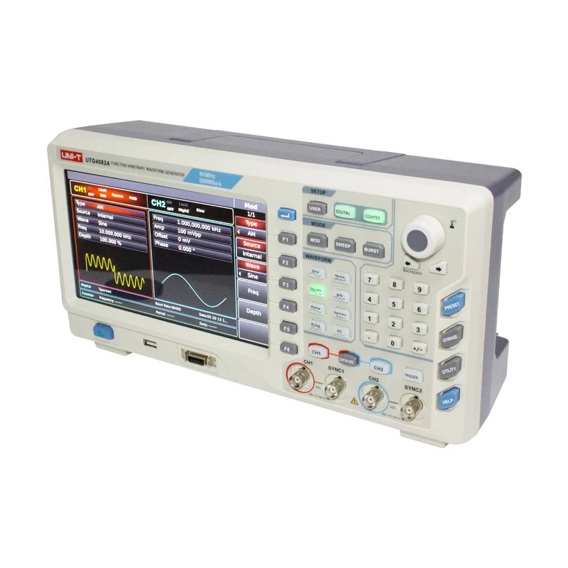 UNI-T UTG4082A Digital Modulation Signal Generator 80mhz Arbitrary Waveform Function Signal Generator Dual-Channel Pulse Wave