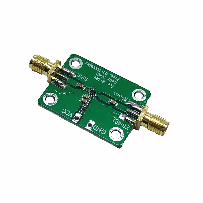 RF Wideband Amplifier 30dB low-noise LNA Broadband Module for Signal generator DC 6V-12V 0.1-2000MHz