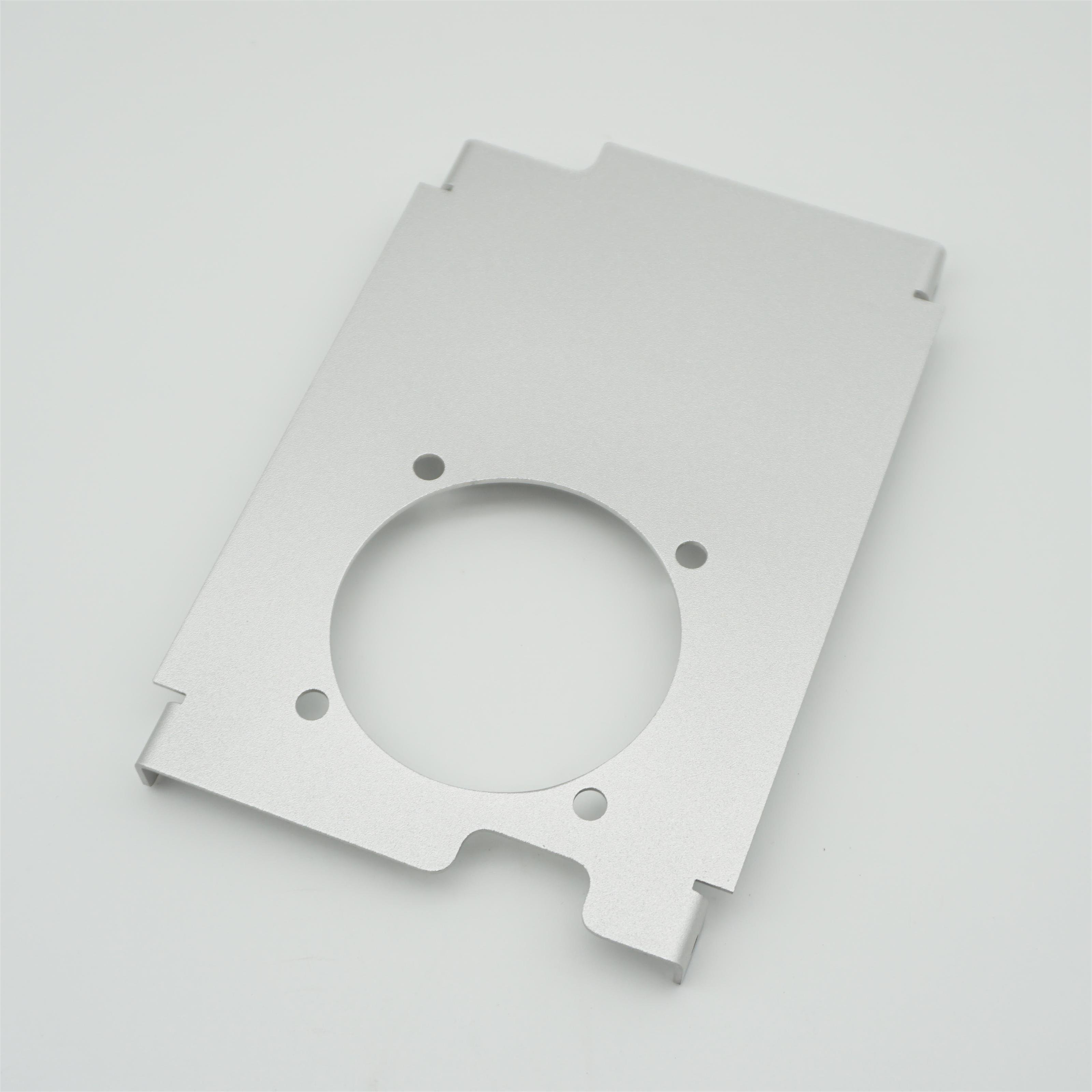 Laser cutting bending aluminum stainless sheet metal fabrication parts with powder coating painting anodizing galvanization
