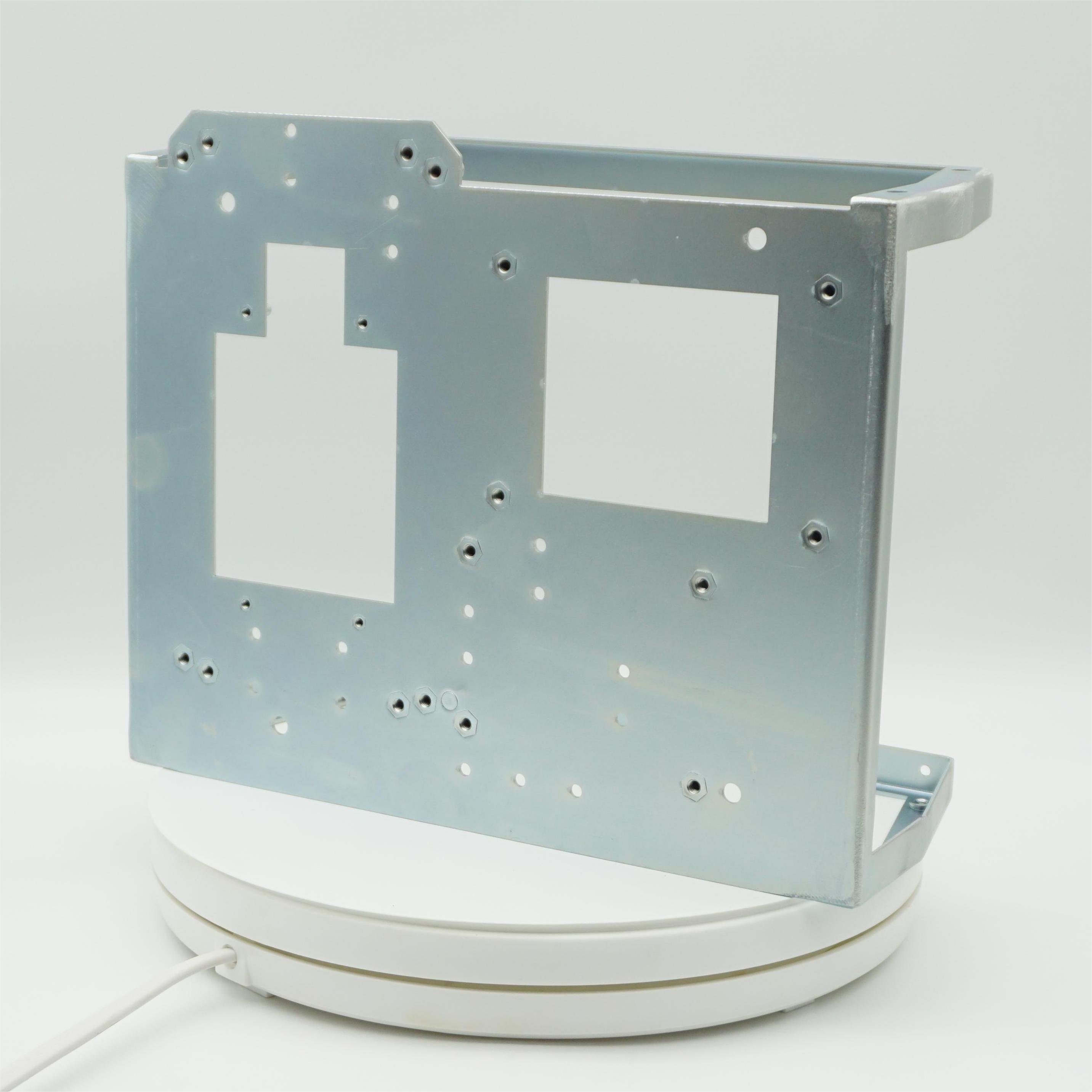 Laser cutting bending aluminum stainless sheet metal fabrication parts with powder coating painting anodizing galvanization