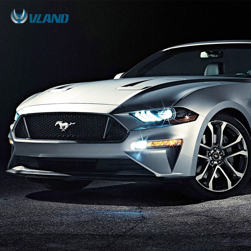 VLAND Factory Wholesale Head Light For Sixth generation Ford Mustang 2018- Present Car Front Lamp Part Auto Accessory Headlights