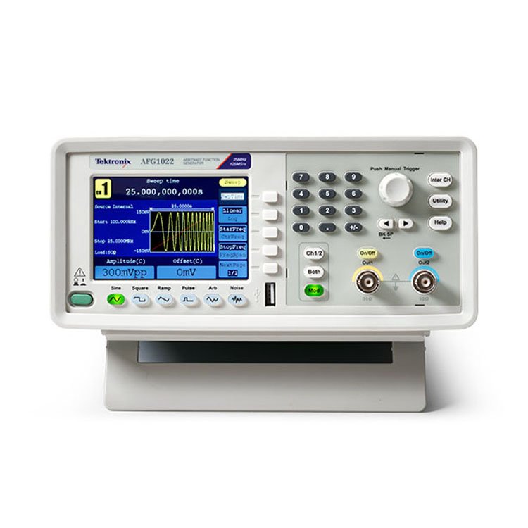 Tektronix AFG1022 25 MHz 2 channels arbitrary waveform function signal generator training platform