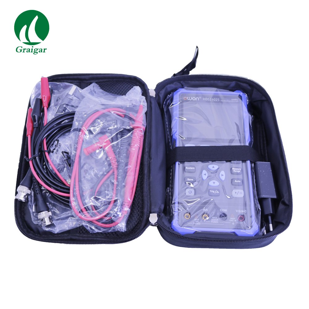 OWON HDS2102S 3-In-1 Digital Oscilloscope 100MHz 2 Channels +Multimeter + Signal Generator