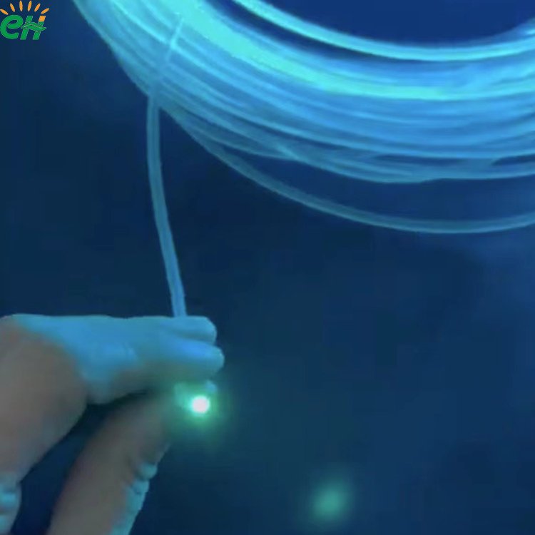 Manufacture price 2.5mm SOFT pmma end glow optic fiber cable for equipment lighting