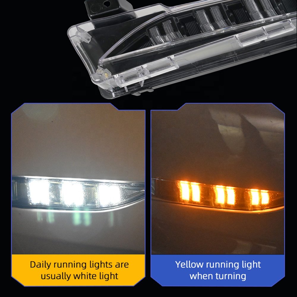 Hansshow Model 3/Y Led Turn Signal Lamp Multi-function Front Fog Lights For Tesla Model 3/Y Daytime Running Lights