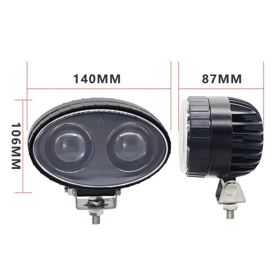 Forklift Lamp LED light Spot Blue RED Warning Warehouse Safety Working Light Zone Signal Light 12-80V DC 20W