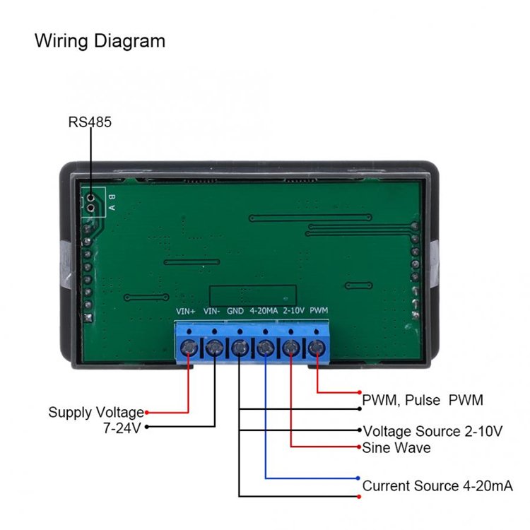 New PWM Pulse Adjustable Module Sine wave 4-20mA 2-10V Signal Generator Board without RS485