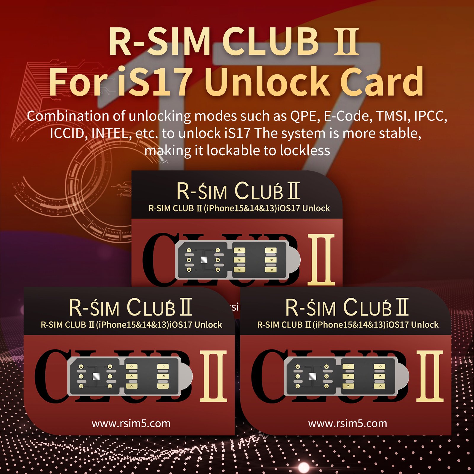 R-SIM CLUB 2 Stable Unlocking sim card for iphone IOS 17 11/15 PRO MAX MSDK4 GEVEY SIM TURBO RSIM