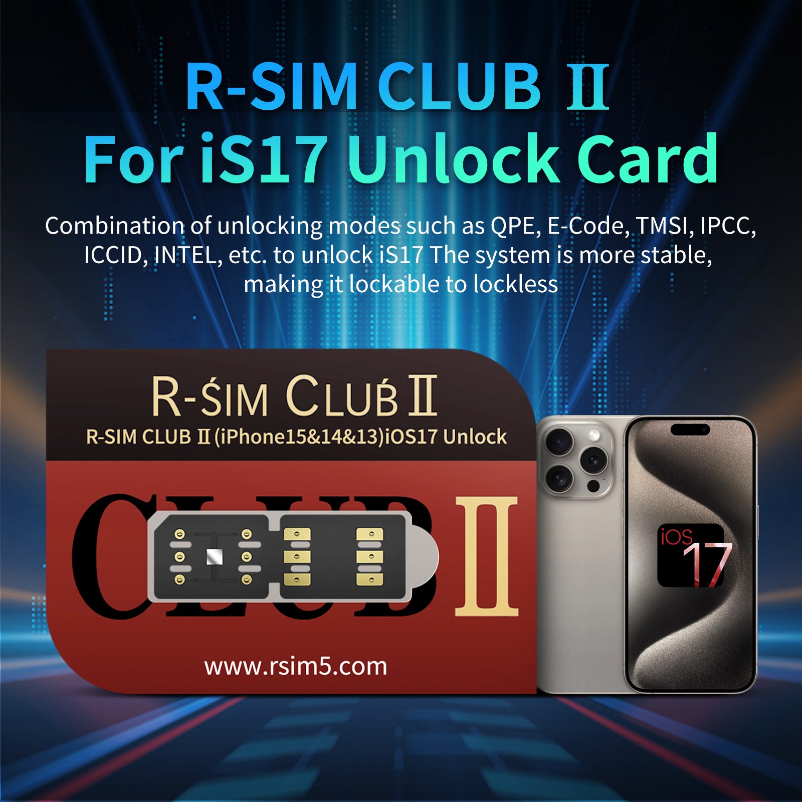 R-SIM CLUB 2 Stable Unlocking sim card for iphone IOS 17 11/15 PRO MAX MSDK4 GEVEY SIM TURBO RSIM