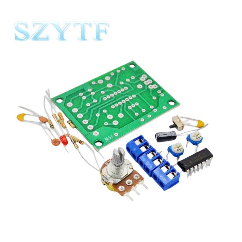 ICL8038 DIY Function Signal Generator Kit Set Multi-channel Waveform Generator Electronic Production Practice 12-24v 50-200KHZ