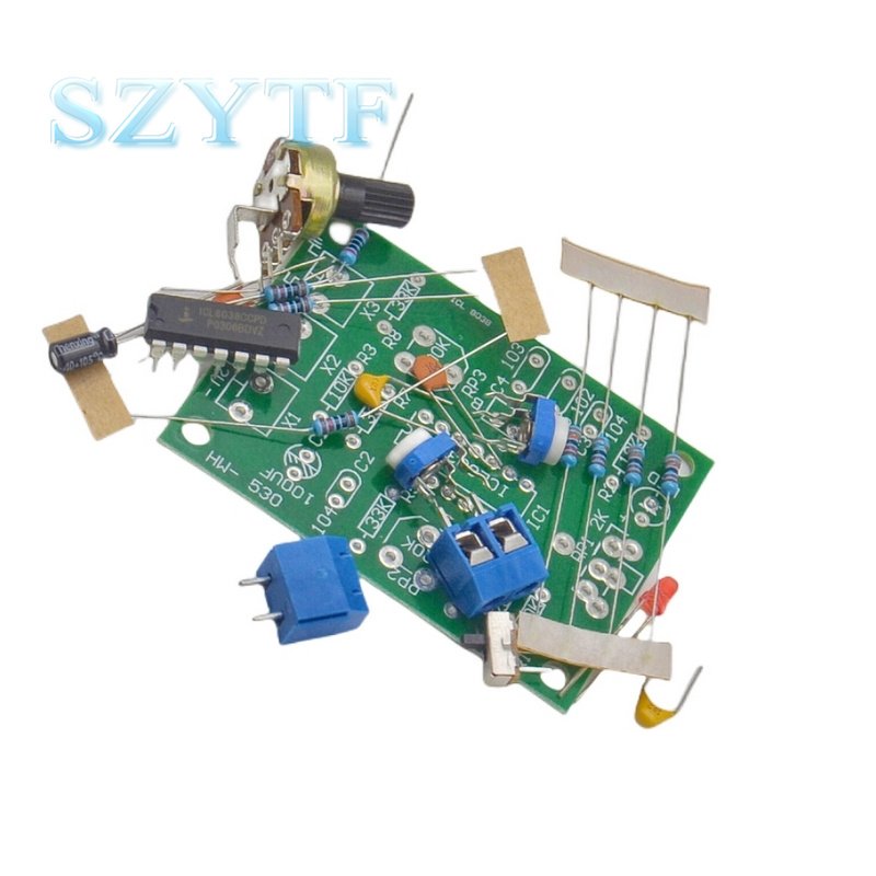 ICL8038 DIY Function Signal Generator Kit Set Multi-channel Waveform Generator Electronic Production Practice 12-24v 50-200KHZ