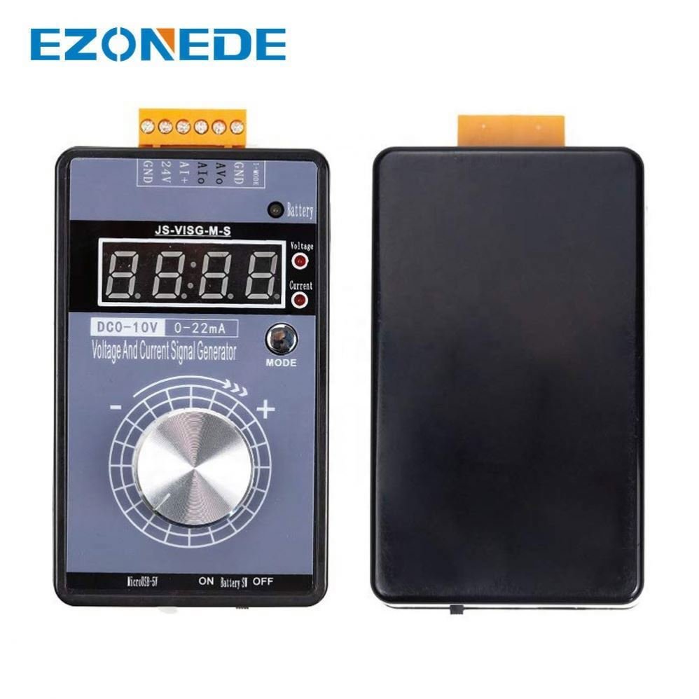 Portable 0-5V 0-10V 4-20mA Generator with LED Display High Precision Adjustable DC Current Voltage Signal Generator No Battery