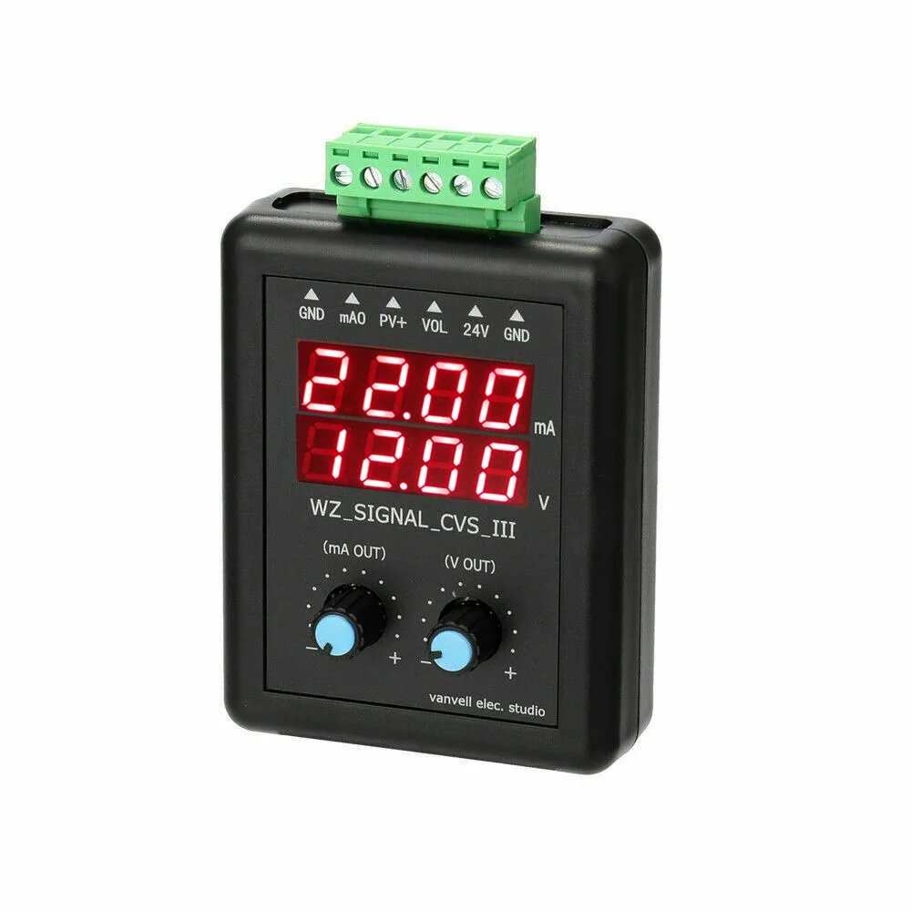 0-22mA 24V Signal Generator Current Voltage Adjustable Transmitter Calibrator Signal Source Constant Current Source Simulator