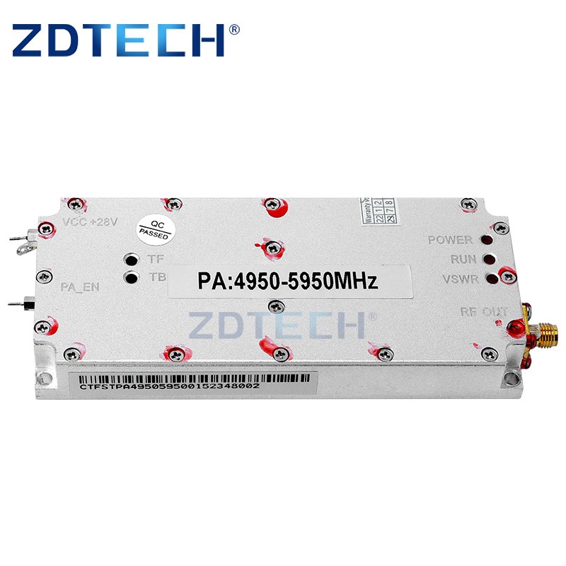 high power 12v dc 4950-5950MHz power amplifier kit 10 watts professional power VCO rf signal generator integrated module
