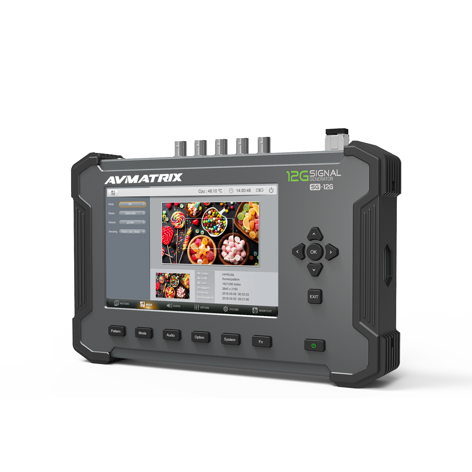 AVMATRIX Video & Audio Signal Generators with 7" monitor