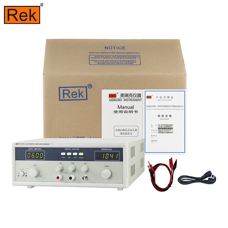 REK RK1212DN Audio Sweep Signal Generator Speaker Tester Frequency Meter 20Hz-20KHz 18Vrms