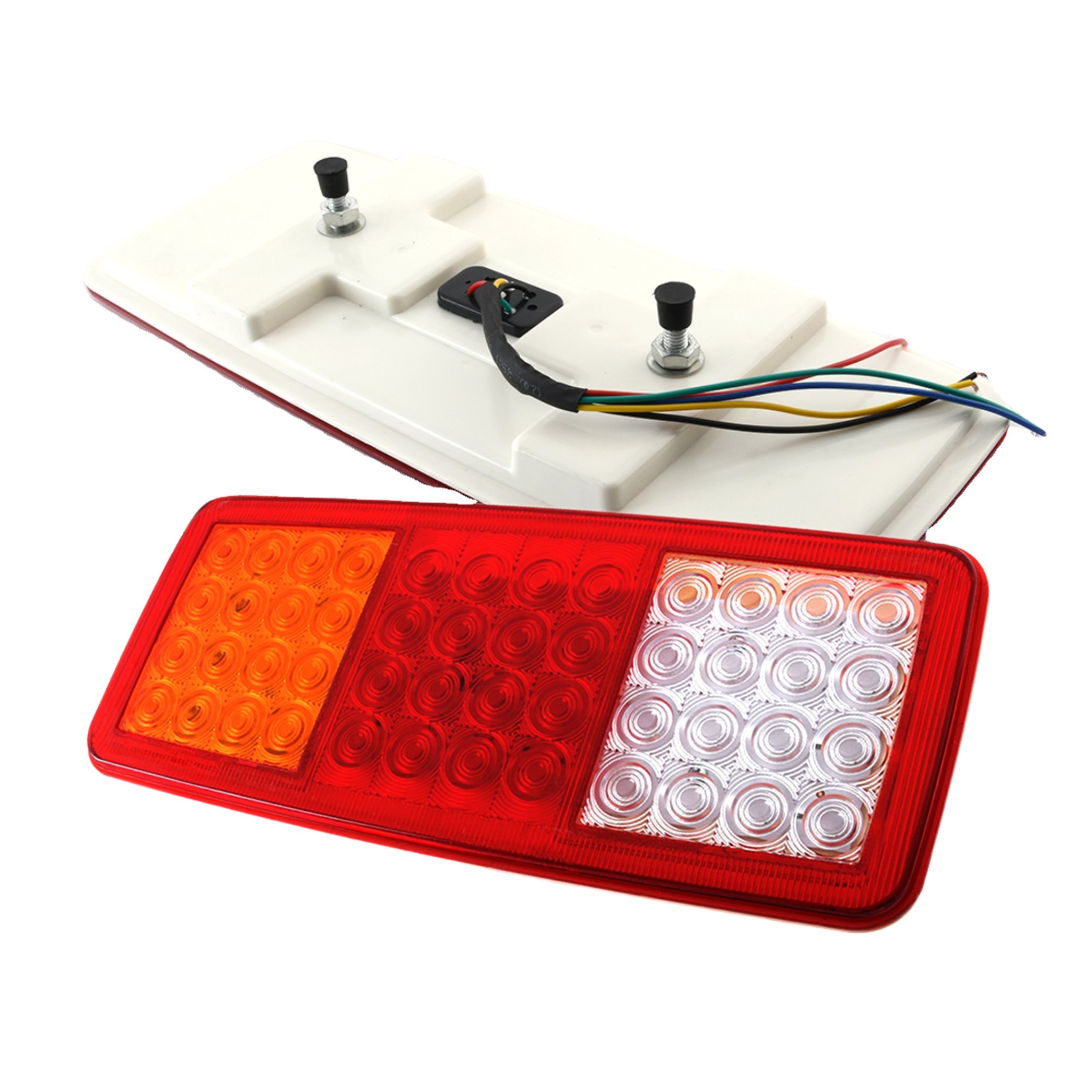 Hot selling 12V/24V truck trailer Rear taillight Universal type high Brightness 48 bead LED light truck taillight