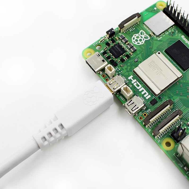 Raspberry Pi 5 Micro Standard Cable HD Video Cable 1M White 4K Ultra-HD Transmission High Quality Green PVC Material