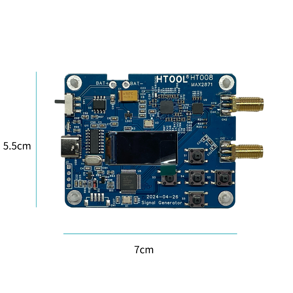 HT008 23.5-6000MHz RF Signal Source Module ,Consists of MAX2871, Serial Control