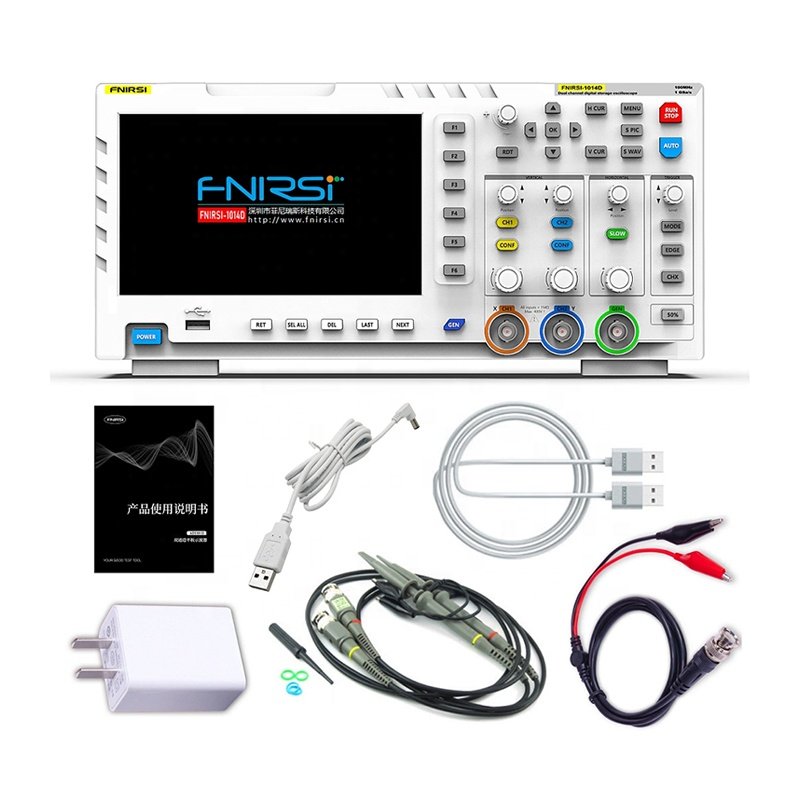 Digital oscilloscope FNIRSI-1014D dual-channel 100M bandwidth 1GS sampling signal generator 1014D