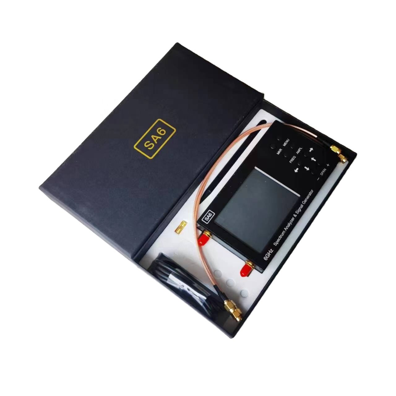 Portable Digital RF Spectrum Analyzer SA6 35-6200MHz 3.2" Lcd Display 6GHz with Signal Generator Antenna Analyzer