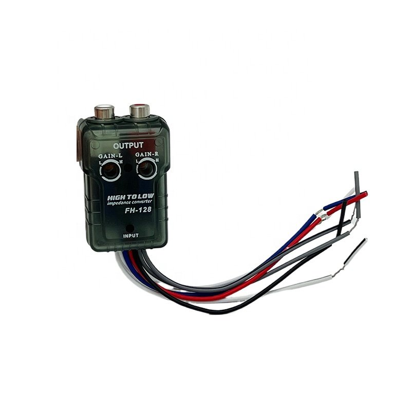 Car stereo signal high to low converter RCA adapter car audio signal converter with REM control function