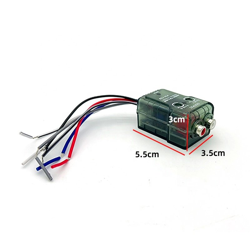 Car stereo signal high to low converter RCA adapter car audio signal converter with REM control function