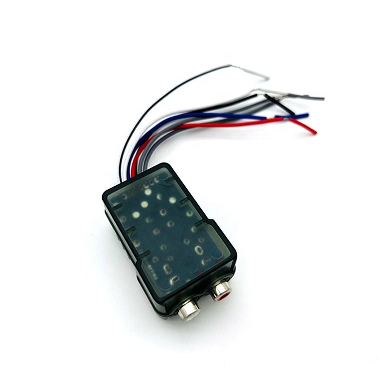 Car stereo signal high to low converter RCA adapter car audio signal converter with REM control function