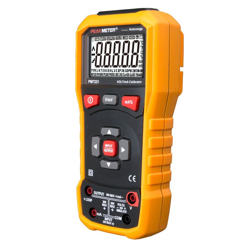 PEAKMETER PM7221 Voltage and Current Signal Generator Process Calibrator