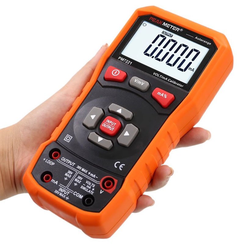 PEAKMETER PM7221 Voltage and Current Signal Generator Process Calibrator
