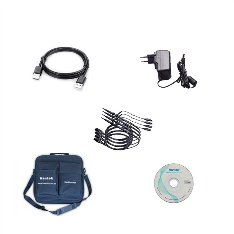 Hantek DSO3104/3204/3254A 4 channels PC USB virtual oscilloscope 100/200/250MHZ with logic analyzer signal generator