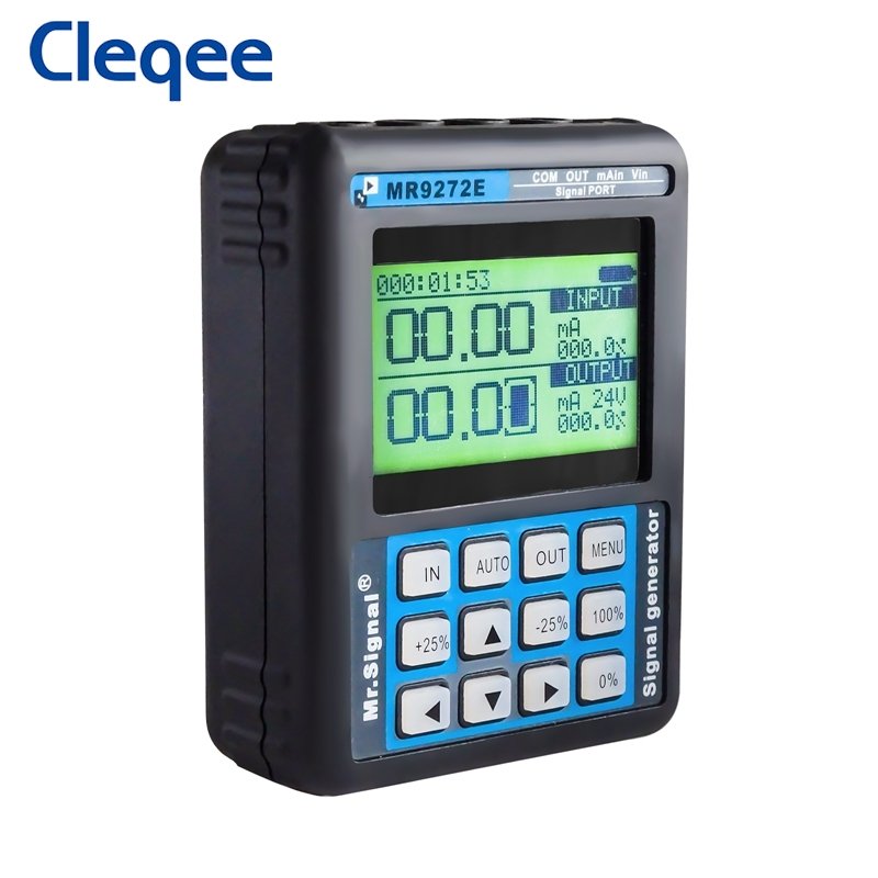 MR9272E 4-20mA Handheld Signal Generator Current and Voltage Process Calibrator Valve Positioner Transmitter Commissioning