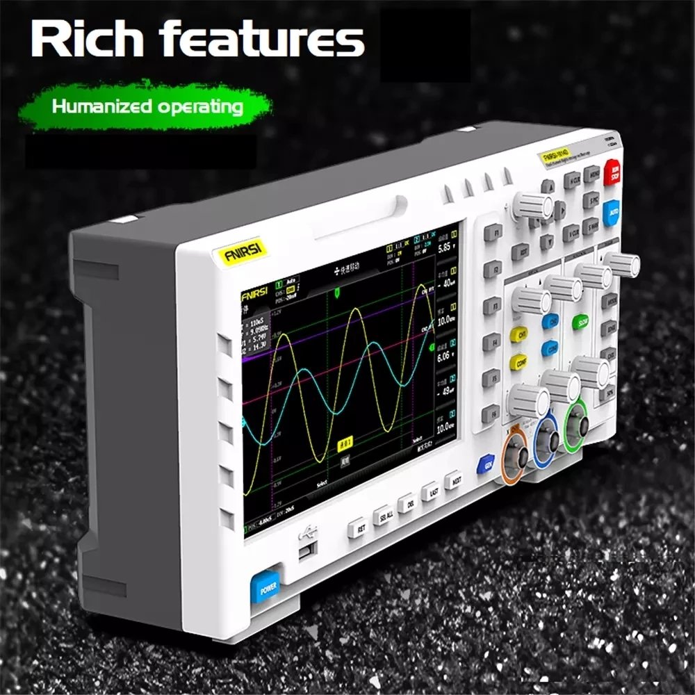 Dual Channel Input Signal Generator Osiloscopio Digital 1GSa/s Sampling Rate 1GB Storage Digital Oscilloscope 1014D
