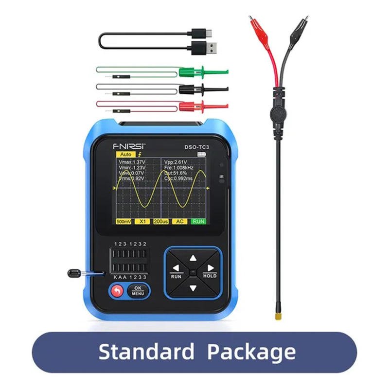Digital Oscilloscope DSO-TC3 Function Signal Generator Transistor DSO TC3 Multifunction Electronic Component Tester Oscilloscope