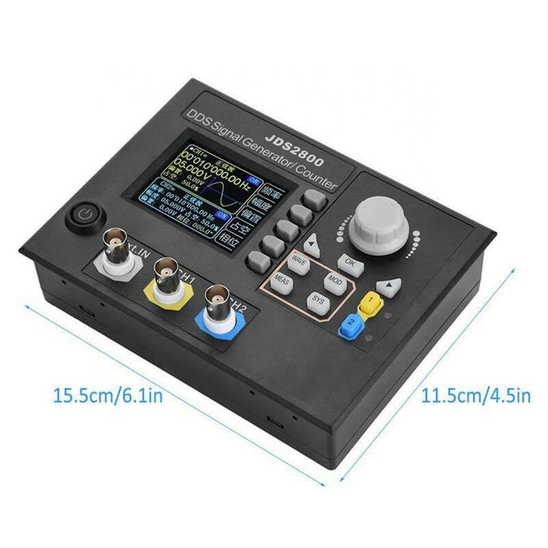 JDS2800 15MHz Dual-channel DDS Function Signal Generator Arbitrary Waveform Software Signal Source Frequency Meter