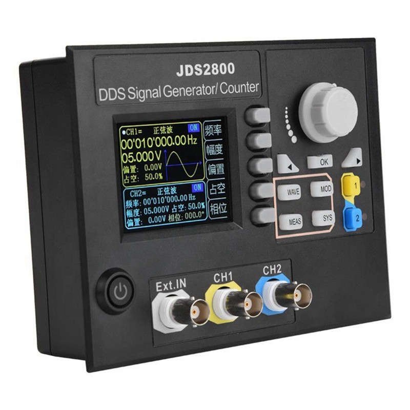 JDS2800 15MHz Dual-channel DDS Function Signal Generator Arbitrary Waveform Software Signal Source Frequency Meter