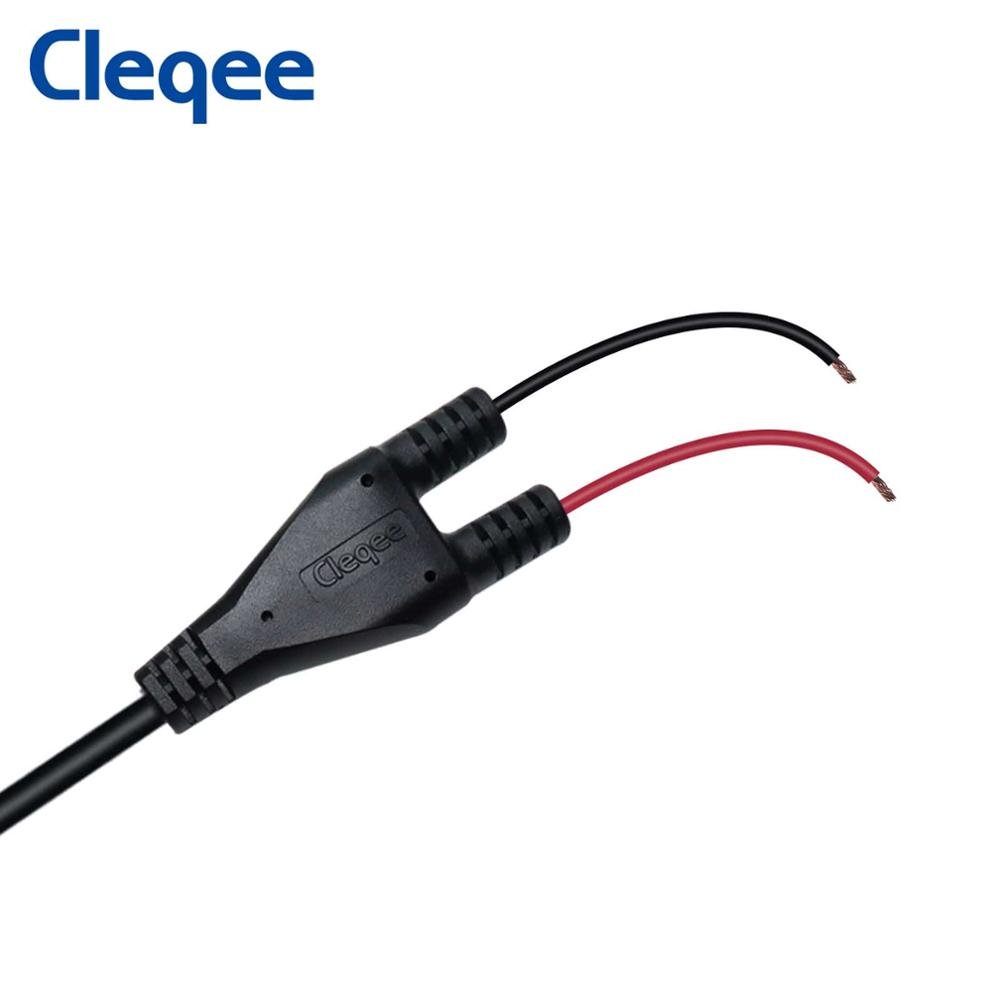 Cleqee P1061 Gold plated Pure Copper BNC plug to 10mm open range Insulated Alligator Clips Test Lead