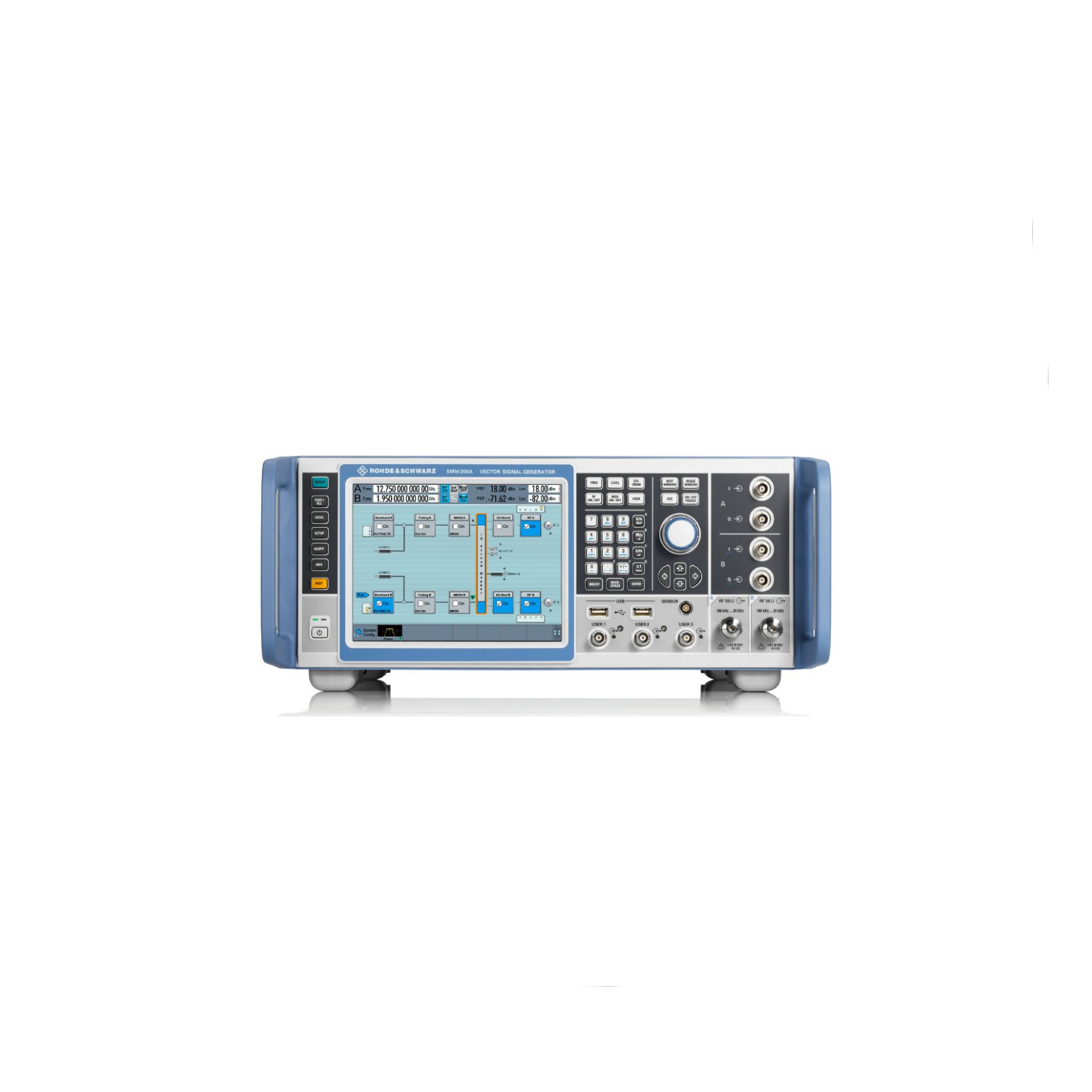 R & S SMW200A vector signal generator Frequency up to 67 GHz (dual channel: up to 44 GHz)