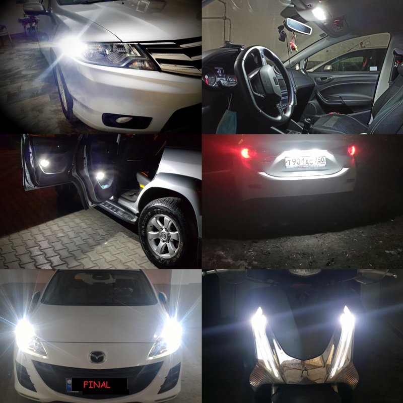 FSYLX T10 4014 smd Constant Current Bright Led Bulb 12V High Performance Decoding Wide Light T10 Led Car Light