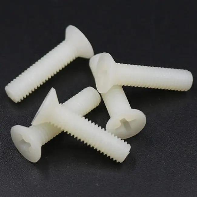 Custom PEEK PPS ABS Plastic Nylon M2 M4 M6 M8 Hexagon Socket Screws Plastic screw NUTS