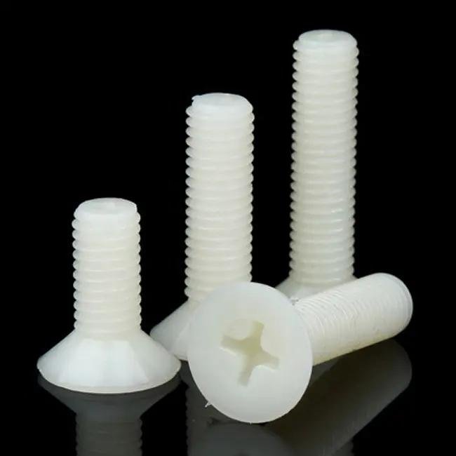 Custom PEEK PPS ABS Plastic Nylon M2 M4 M6 M8 Hexagon Socket Screws Plastic screw NUTS