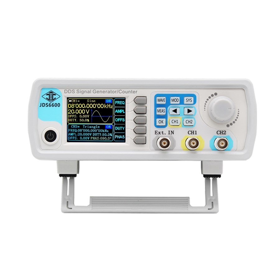 JDS6600 Series 15MHZ-60MHZ Digital Control Portable Color LCD Function Frequency Counter DDS Signal Generator Function Generator