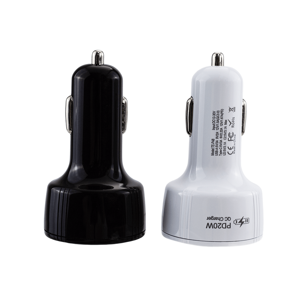Mini Fast Car Charger Mobile Cell Phone PD 30 W QC 3.0 Dual Quick Car Charger