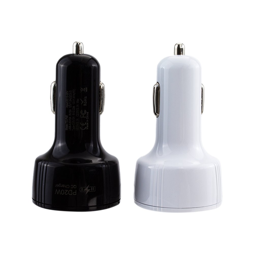 Mini Fast Car Charger Mobile Cell Phone PD 30 W QC 3.0 Dual Quick Car Charger