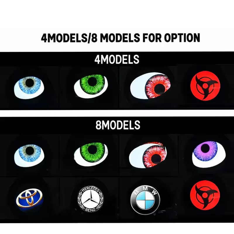 3 inch replace fog light with DRL hot selling demon eye multi-styles projector lens dynamic devil eyes