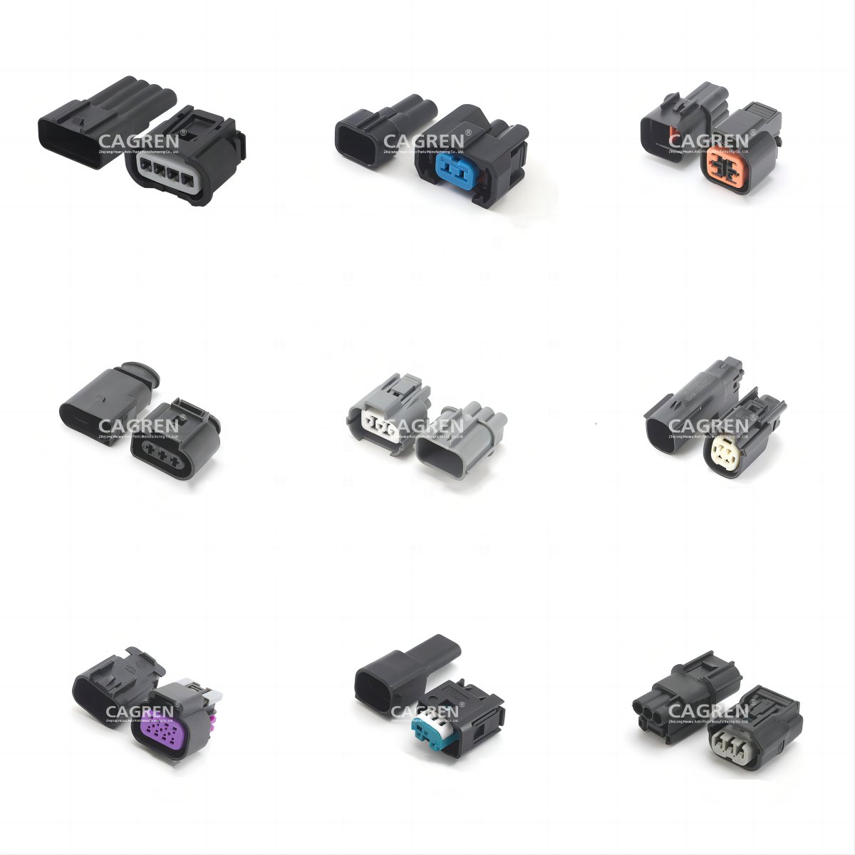 Connector 4d0971992 2 pin Waterproof contact sound signal, to generator for a/m audi q7, vw amarok, polo